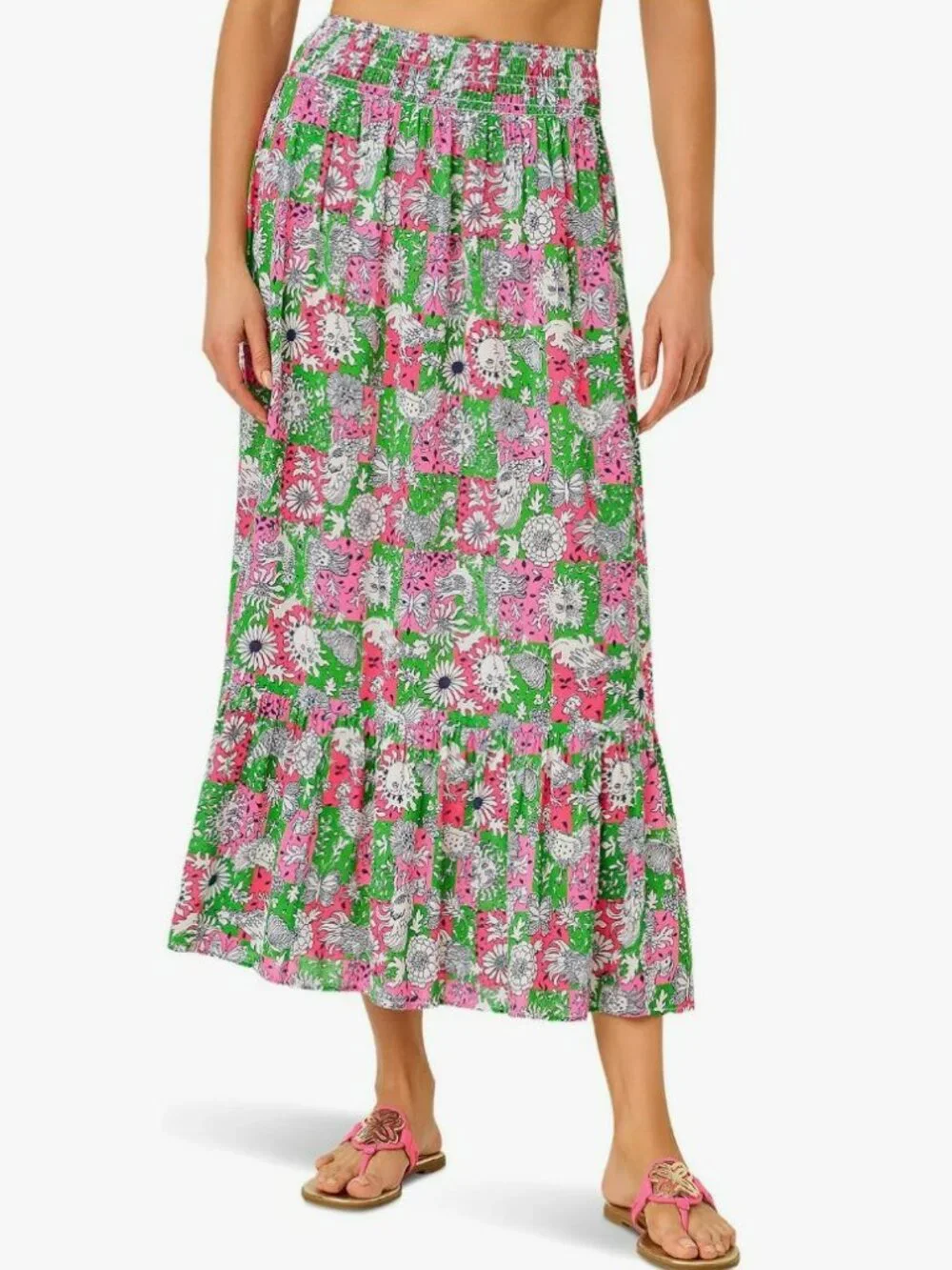 Lilly Pulitzer Enzo Maxi Skirt Cover-up Vintage Print